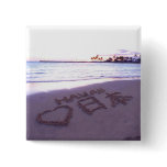 Hawaii loves Japan! Pinback Buttons