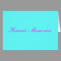 hawaii memories cards