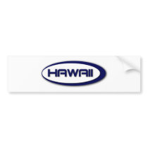Hawaii Oval Bumper Sticker bumper stickers by littlegrasshack Hawaii Oval Bumper Sticker bumper stickers