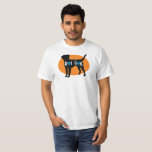 Hawaii Poi Dog Orange Oval Tee Shirt