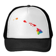 hawaii pride. angled. hat