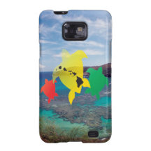 Hawaii Reggae Turtles Galaxy S2 Case