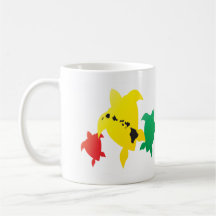Hawaii Reggae Turtles Mug