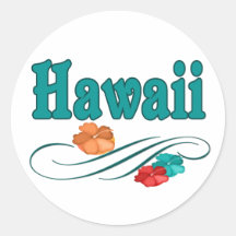 Hawaii Round Sticker