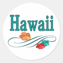 Hawaii Round Sticker