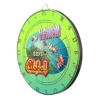 Hawaii Says Aloha! Dart Boards