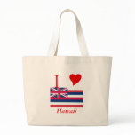Hawaii State Flag Canvas Bags