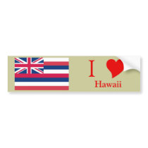 Hawaii State Flag bumper stickers by TheFlagStore Hawaii State Flag bumper stickers
