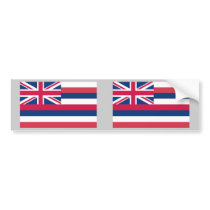 Hawaii State Flag bumper stickers by TheFlagStore Hawaii State Flag bumper stickers