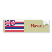 Hawaii State Flag bumper stickers by TheFlagStore Hawaii State Flag bumper stickers