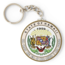Hawaii State Seal Key Chain