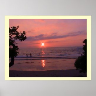 Hawaii Sunset Poster print