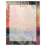 Hawaii Surfers at Sunset Letterhead