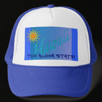 Hawaii, The Aloha State Cap hats