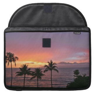 Hawaii Tropical Sunset on the Beach Sleeve For MacBook Pro