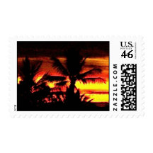 Hawaii Tropical Sunset Stamps