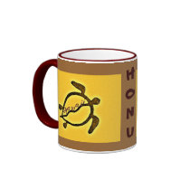 Hawaii Turtle Petroglyph coffee mug by Rebecca_Reeder Hawaii Turtle Petroglyph coffee mug