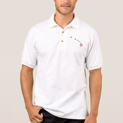 Hawaii USA silhouette state map Polo Shirt