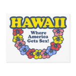 Hawaii Where America Gets Sex Postcard