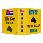 Hawaii: Wild Boar Country Vinyl Binder