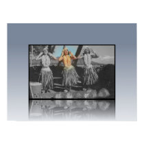 Hawaiian 1958 Hula Girls Retro Poster posters by jbranam Hawaiian 1958 Hula Girls Retro Poster posters