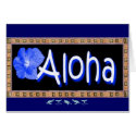 Hawaiian Aloha Card card