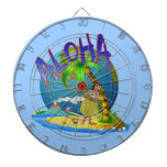 Hawaiian Aloha Dartboard