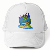 Hawaiian Aloha Mesh Hat