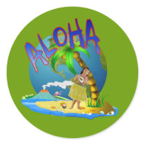 Hawaiian Aloha Sticker