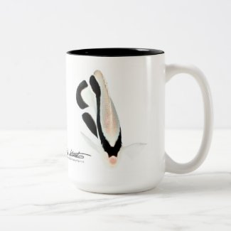 Hawaiian Bandit Angelfish Two-Tone Coffee Mug