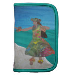 Hawaiian Batik HULA DANCERS Mini Folio Planner planners