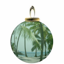 Hawaiian Beach Ornament photo sculptures
