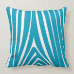 Hawaiian Blue and Off White Zebra Design Pillow pillows