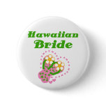 Hawaiian Bride Buttons