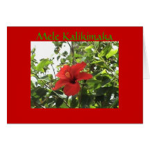 Hawaiian Christmas Card