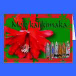 Hawaiian Christmas Card cards