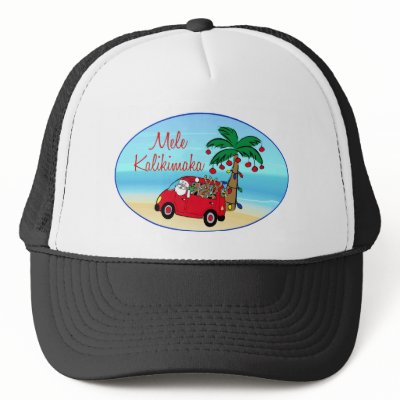 Hawaiian Christmas hats