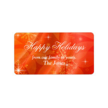 hawaiian christmas ~ label