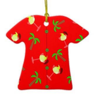 Hawaiian Christmas Palm Tree Christmas Ornament ornament