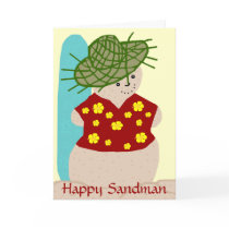 Hawaiian Christmas Sandman card by marcya7 Hawaiian Christmas Sandman card