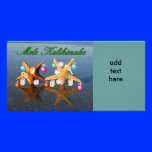 Hawaiian Christmas starfish Photo Card photo cards