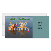 Hawaiian Christmas starfish Photo Card