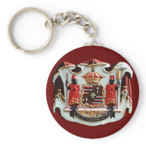 Hawaiian Coat of Arms Keychains