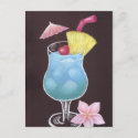 Hawaiian Cocktail Postcard postcard