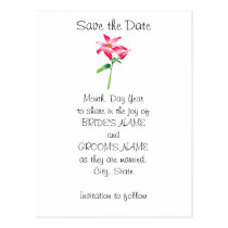 Hawaiian Customizable Save the Date postcards