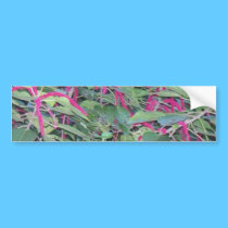 Hawaiian deep purple flowers bumper stickers