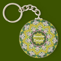 Hawaiian Delight -Yellow Kaleidoscope Edition keychains