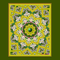 Hawaiian Delight -Yellow Kaleidoscope Edition posters