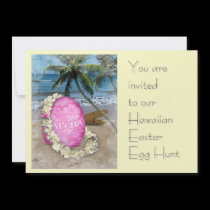 Hawaiian Easter Egg Hunt invitations