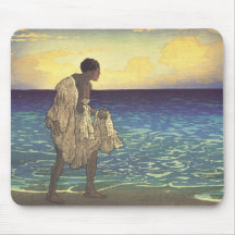 Hawaiian Fisherman Mousepads